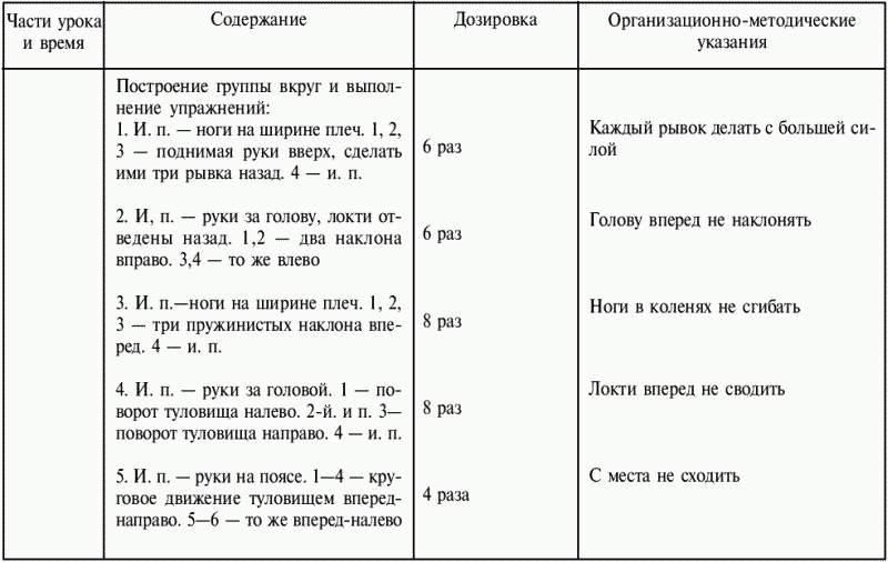 Утренняя гимнастика в подготовительной группе