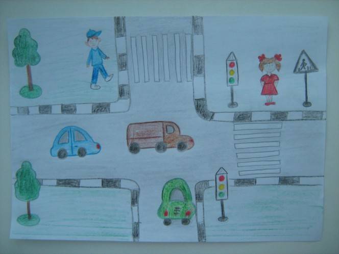 Рисунки на тему безопасность глазами детей. рисунок на тему правила безопасности, в школу, в детский сад