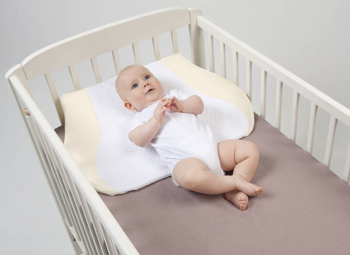 Наклонная подушка для новорожденных