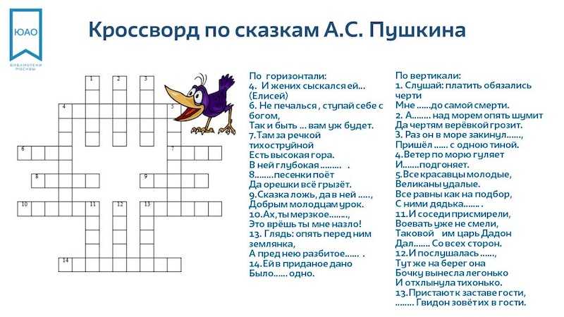 Викторина по сказкам пушкина для детей начальной школы. с ответами
