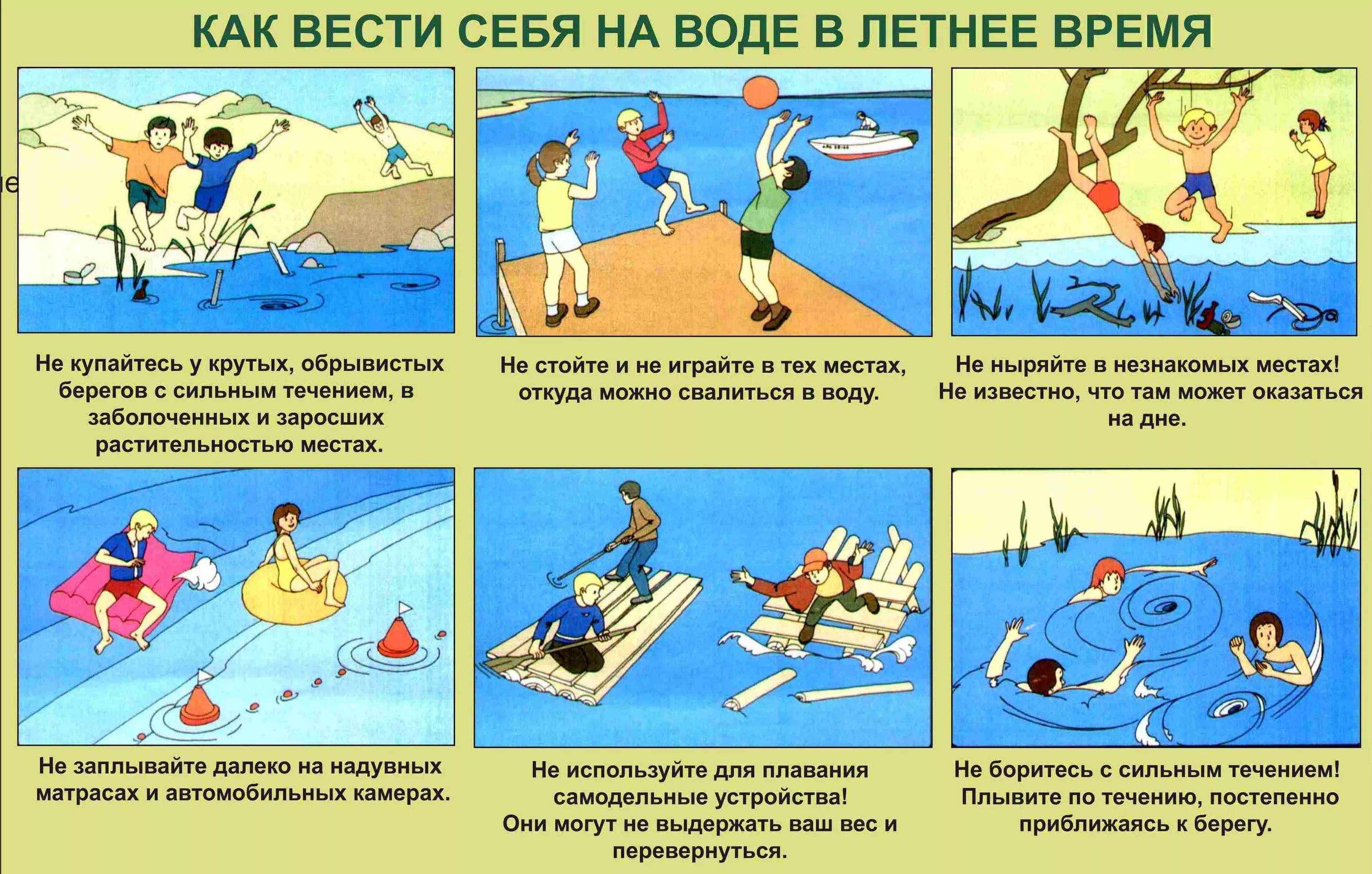 Правила безопасности на водных объектах - памятки по безопасному поведению на воде - главное управление мчс россии по тамбовской области