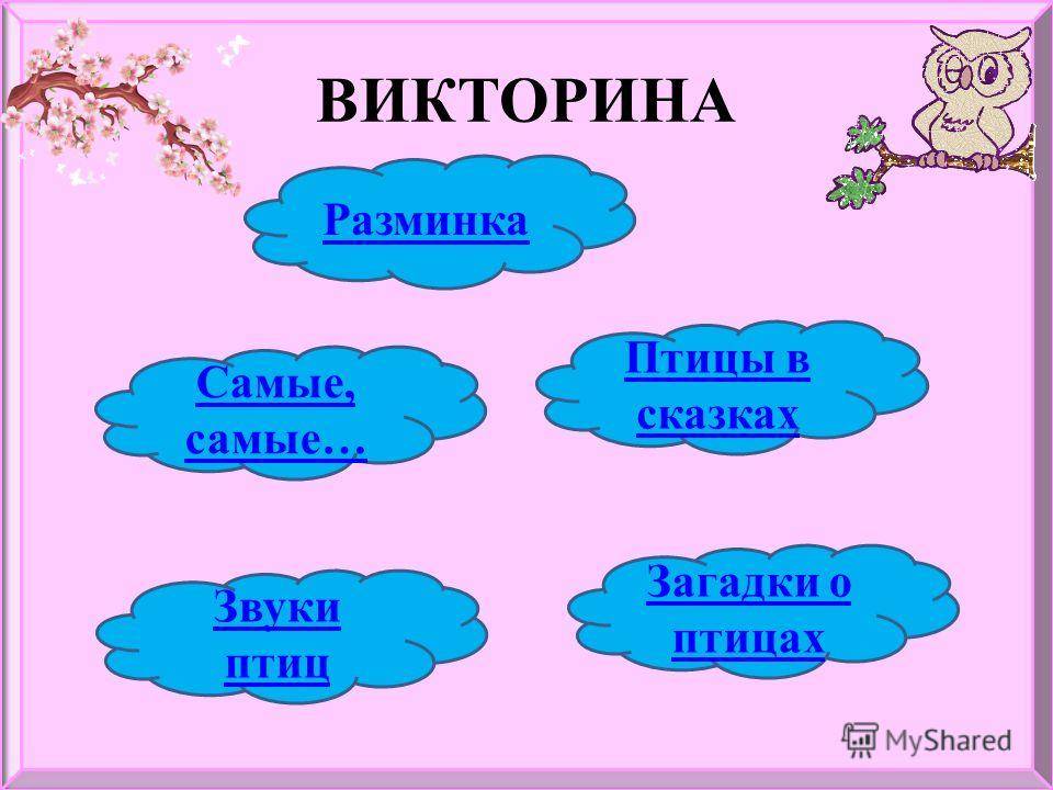 Викторина о птицах для школьников с ответами
