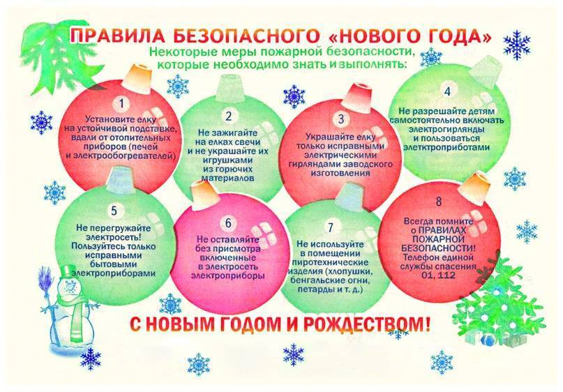 Правила безопасности во время новогодних праздников / новости / пресс-центр / администрация городского округа тольятти