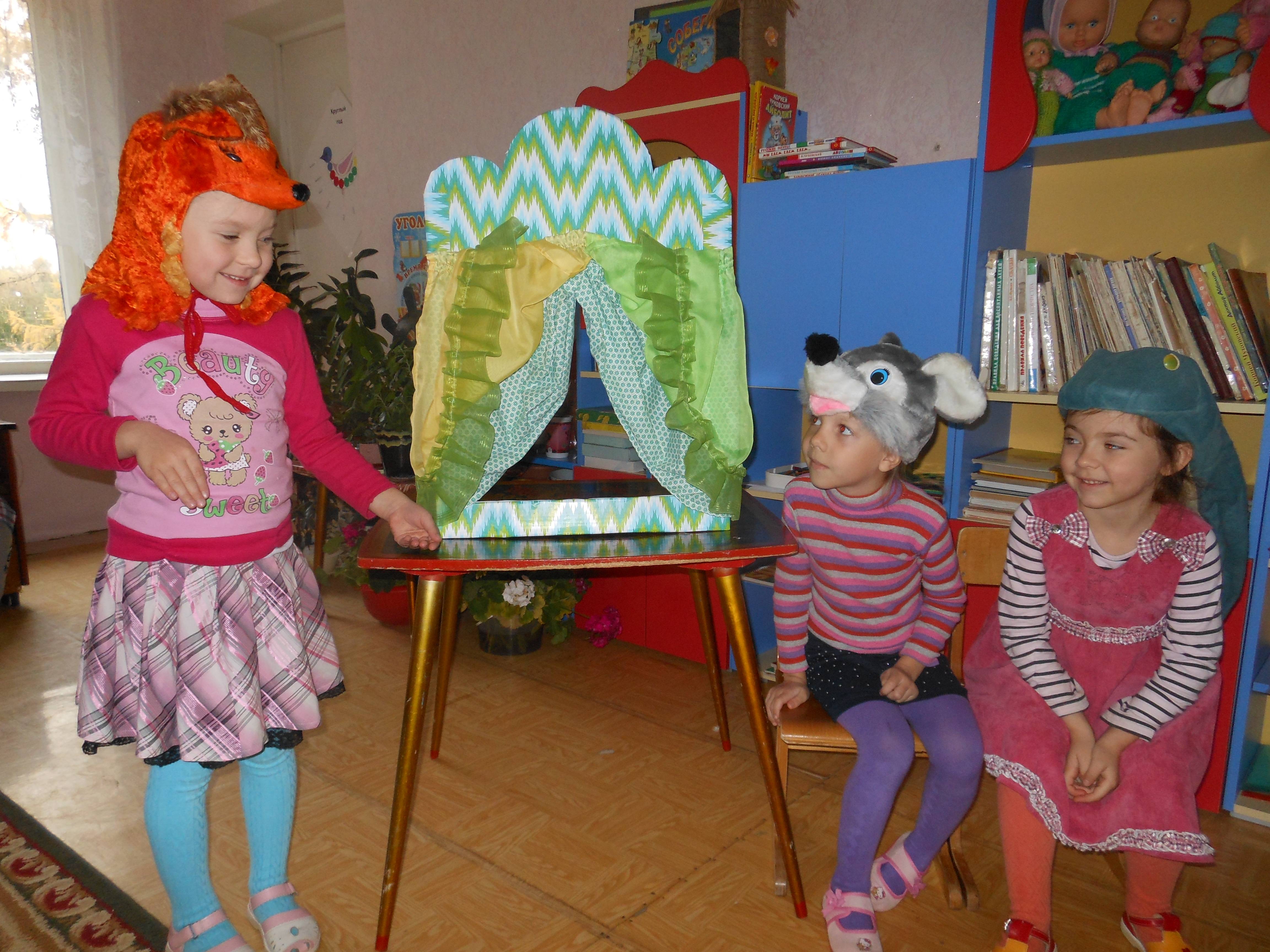 Театрализованные игры в подготовительной группе детского сада (режиссерские и драматизация), картотека, конспект занятия и прочее