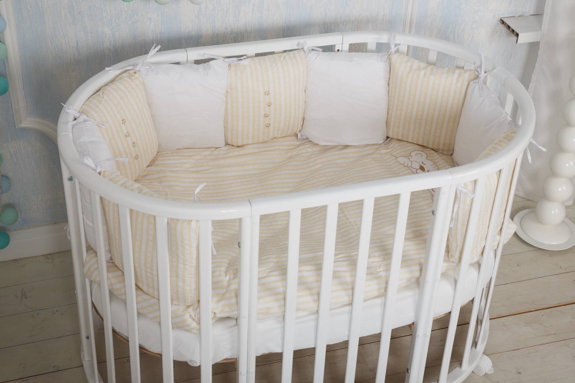 Круглая кровать трансформер для новорожденных, плюсы и минусы, особенности конструкции овальных кроватей, разновидности и функционал