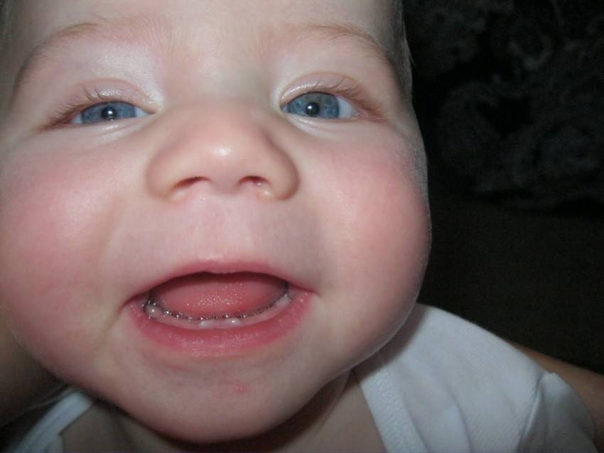 Сколько дней прорезываются первые зубы у ребенка, как долго растут верхние и нижние единицы?