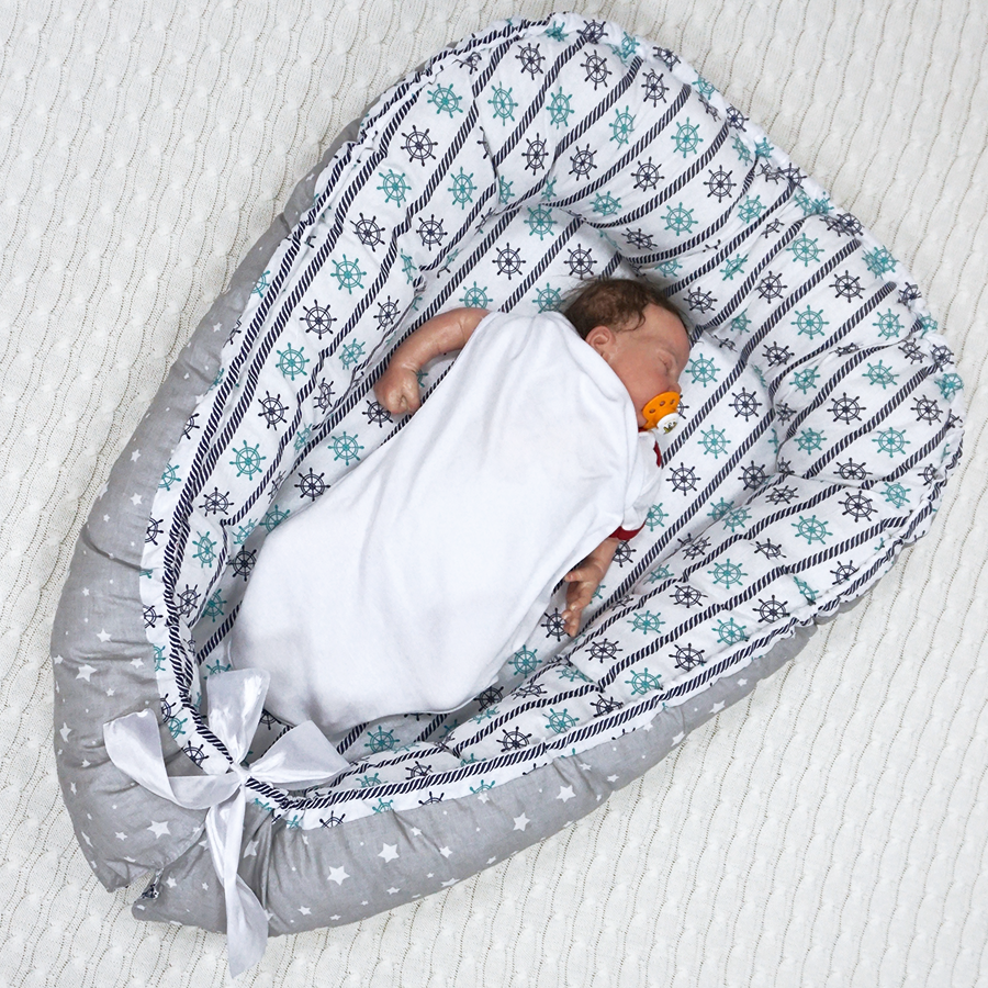 Гнездышко для новорожденных: выкройка кокона-гнезда для младенца, как сшить