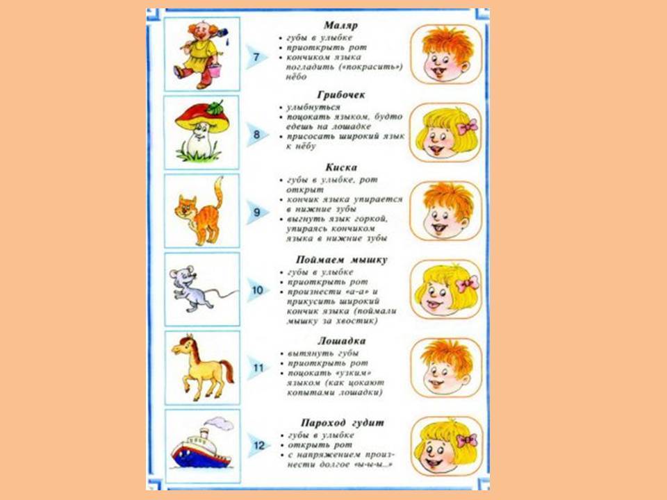 Логопедические стишки для детей 4-5 лет с речевыми нарушениями на занятиях в доу