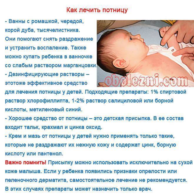 Потница у новорожденных: признаки, лечение и профилактика сыпи