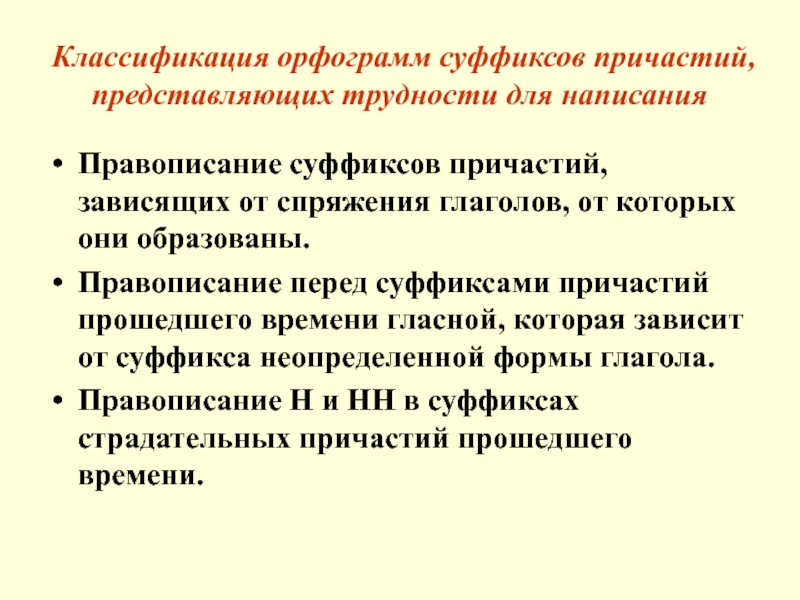 Представляет трудность. Правописание суффиксов причастий ЕГЭ. Причастие зависит от.