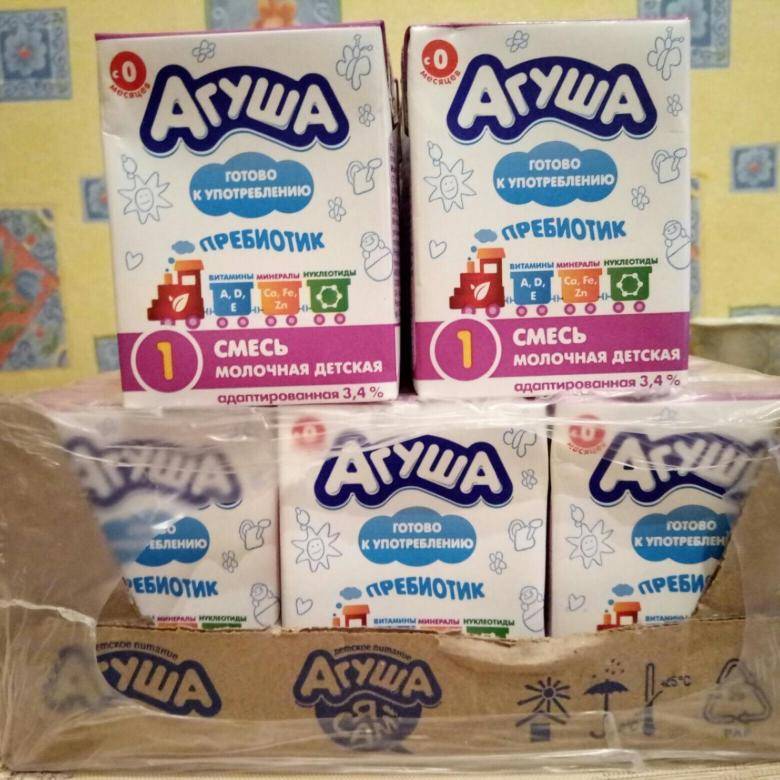 Молочные и кисломолочные смеси «агуша»: обзор ассортимента