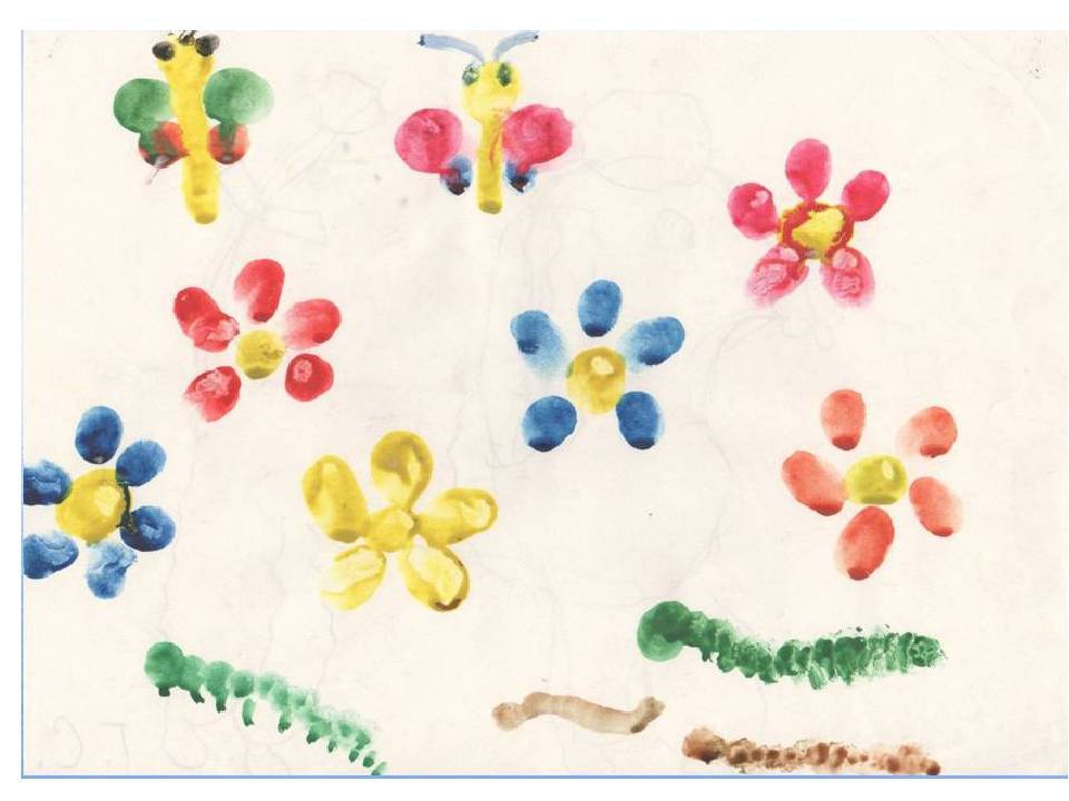 Пальчиковое рисование для малышей: техника, краски