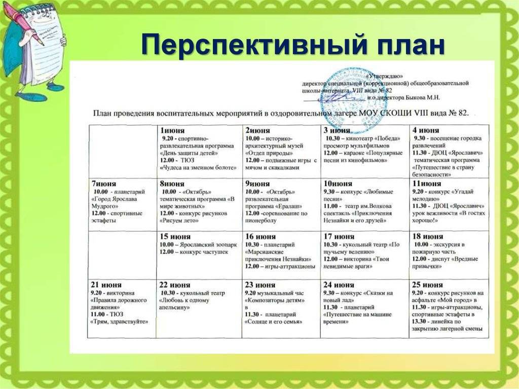 План летней оздоровительной работы во второй младшей группе по фгос на лето 2021