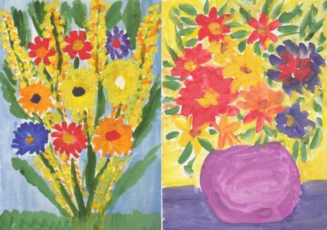 Конспект занятия по художественно-эстетическому развитию (рисование) в средней группе "цветик-семицветик для мамы"