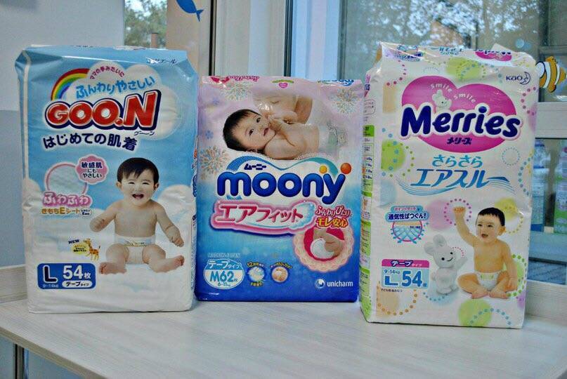 Японские подгузники для детей (merries, moony, goon): какие лучше и почему?