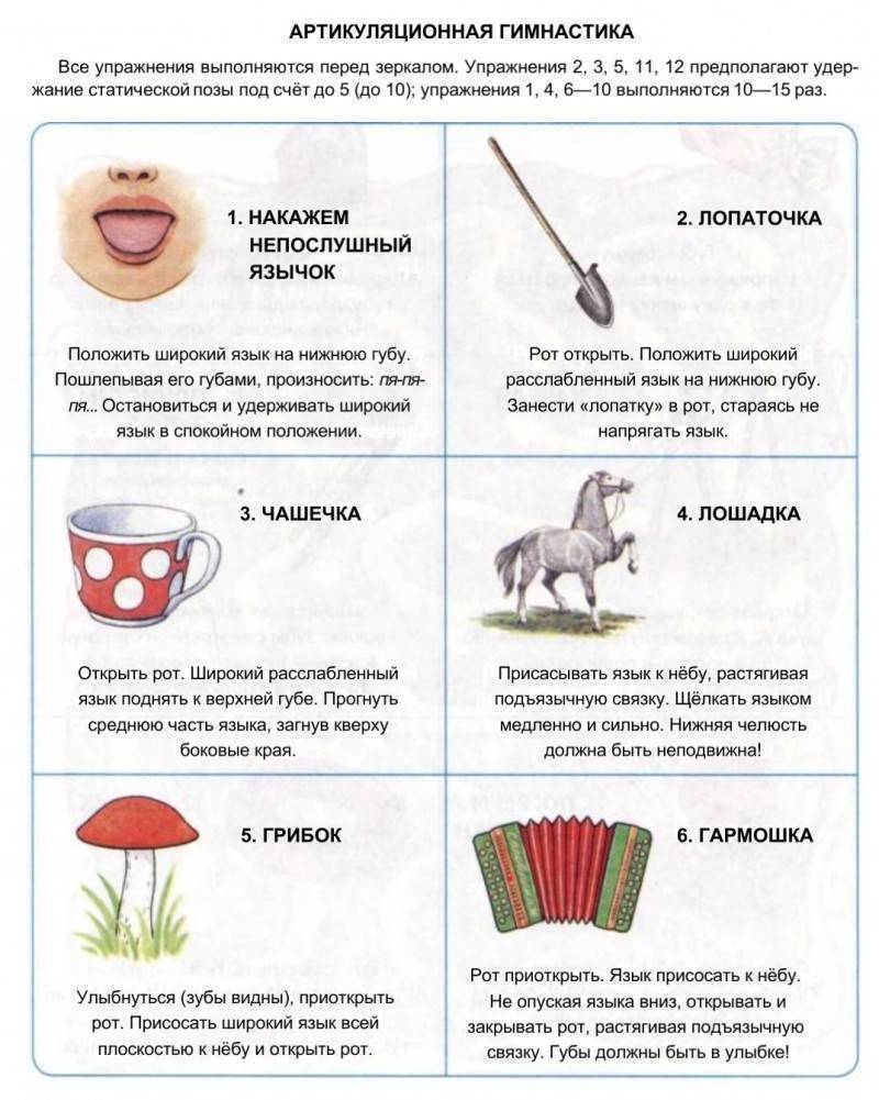 Артикуляционная гимнастика для звука с и свистящих звуков з, ц с картинками и описанием