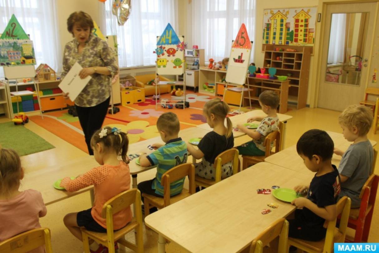 Открытое занятие для аттестации педагога доу