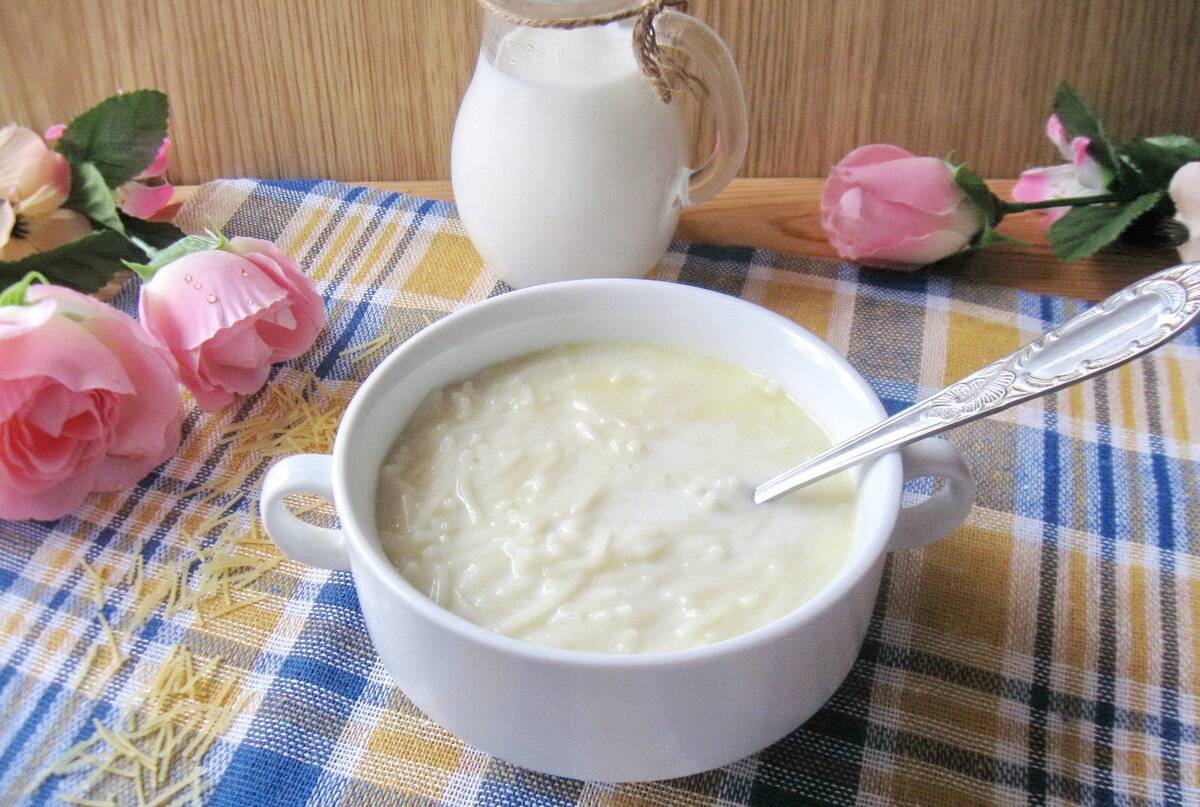 Молочный суп с вермишелью для детей 1,5 года