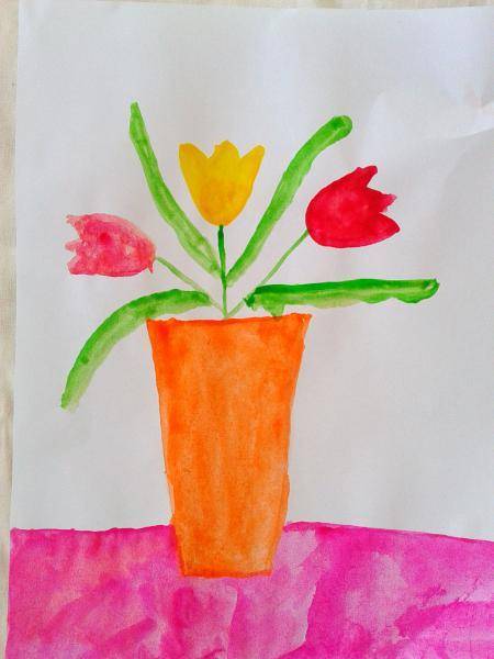 Нод по рисованию на тему «ваза с цветами» в подготовительных группах