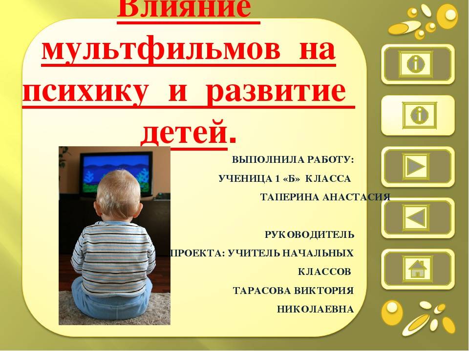 Влияние мультфильмов на речь младших школьников проект