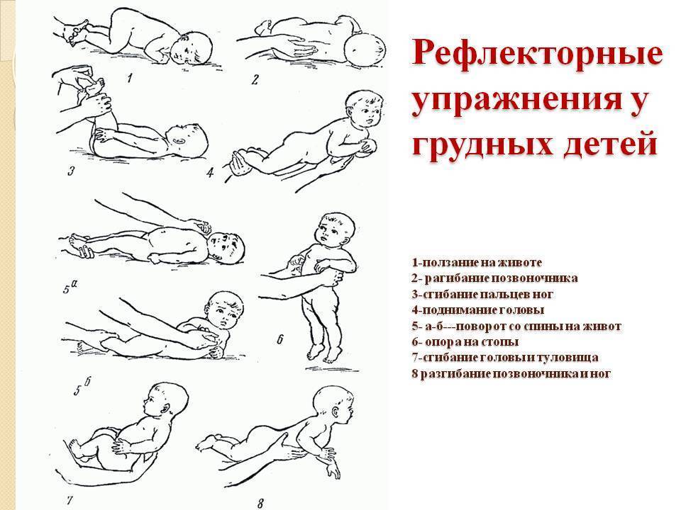 Гимнастика для новорожденных 1-2 месяцев жизни