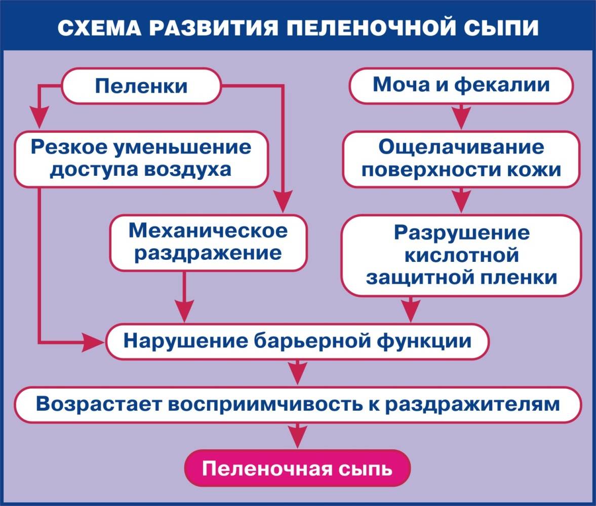 Пеленочный дерматит, дерматит.