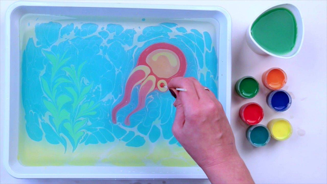 Мастер-класс для педагогов «искусство эбру — рисование на воде» видео