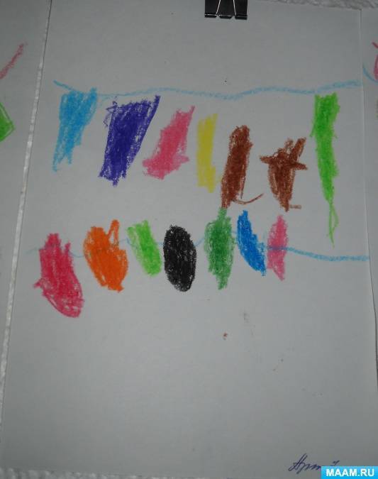 Конспект нод по рисованию во второй младшей «разноцветные флажки на ниточке. рисование во второй младшей группе: как пробудить вдохновение рисование флажков во второй младшей группе
